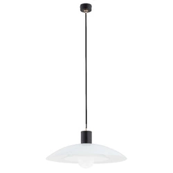 Lampa wisząca ALFA CHERI CZARNO-BIAŁA 1xE27 47cm | 60885