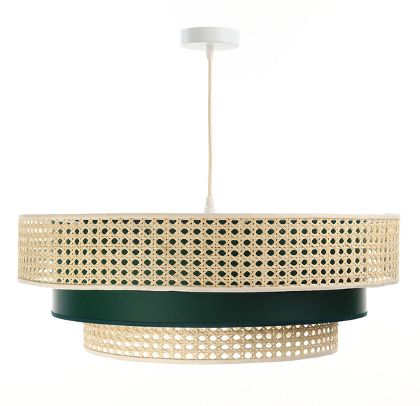 Lampa w stylu Boho Rotang z naturalnego ratanu- średnica 60 cm 