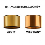 Nowoczesna lampa wisząca złota PUEBLO MIRROR