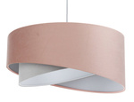 Lampa do pokoju dziewczynki różowo-szara asymetryczna