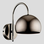 Kinkiet nowoczesny kula GLAMOUR czarny chrom