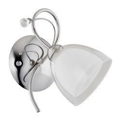 Kinkiet nowoczesny ADELINA chrom/biały