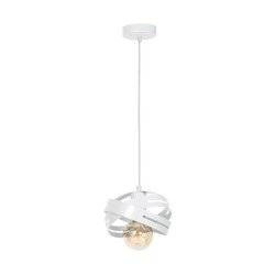 Nowoczesna lampa wisząca CORONA WHITE 1xE27 MLP4777