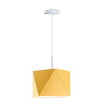 Lampa wisząca do pokoju dziecięcego musztardowy abażur Słodki Diamencik