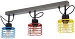 Lampa sufitowa dla nastolatka w stylu loft Listwa Edison Koszyk 3