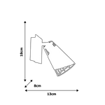 Nowoczesny kinkiet RICK 1xE14 ML5565