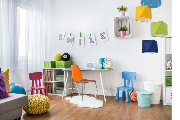 Lampa wisząca do pokoju dziecięcego kolorowa Świetlisty Diamencik 3xE27 Led 