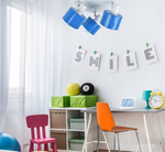 Lampa sufitowa do pokoju dziecka różowa Classic 3 