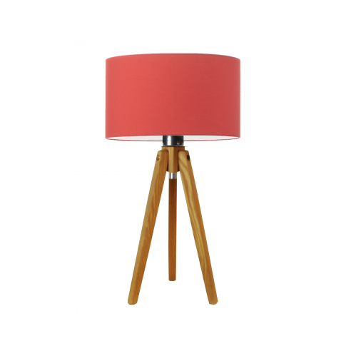 Lampka nocka do pokoju dziewczynki różowy klosz Saba