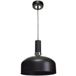 Nowoczesna lampa wisząca MALMO BLACK/CHROME 1xE27 MLP6203