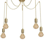 Lampa wisząca ARACHNE złota MLP603