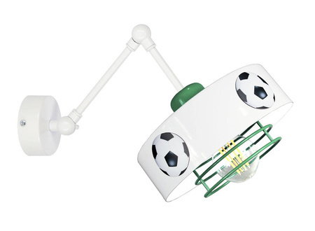 Lampa ścienna do pokoju chłopca z motywem piłkarskim na przegubie Mundial