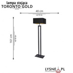 Lampa stojąca TORONTO GOLD
