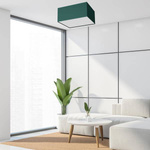 Lampa sufitowa VERDE, MLP7874, 40 cm, zielona, 2x60W E27