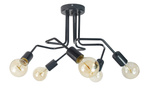 Lampa sufitowa do pokoju dziecka grafitowa nowoczesna Vanessa 5xE27 Led 