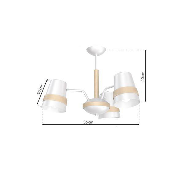 Żyrandol VENEZIA WHITE 3xE27 MLP5445