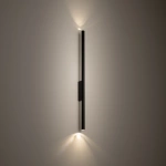 Kinkiet LASER WALL 2xG9 wys.78cm  szer.2.5cm | Czarny 11812