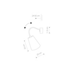 Kinkiet / sufitowa FLEX SHADE BLACK I czarny abażur