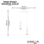 Lampa wisząca MADERA GOLD