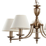 Żyrandol klasyczny SOFIA patyna/biały śr. 63cm