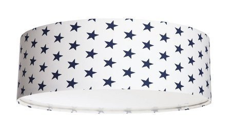 Plafon do pokoju dziecięcego biały w granatowe gwiazdki średnica 60cm