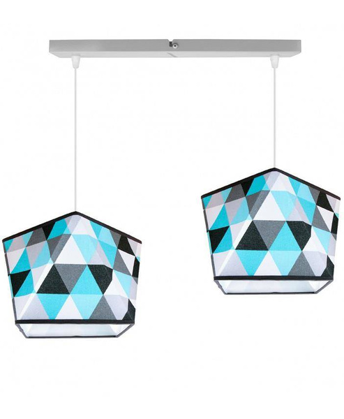 Lampa wisząca do pokoju dziecka podwójna Diament