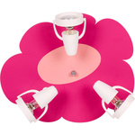 Lampa sufitowa do pokoju dziewczynki różowa Płatek