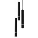 Lampa wisząca JOKER, MLP8916, czarny/chrom, 3x8W GU10