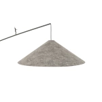 Lampa podłogowa POISE umbra gray A E27 wys.240cm dług.260cm przewód 270cm włącznik | 11767
