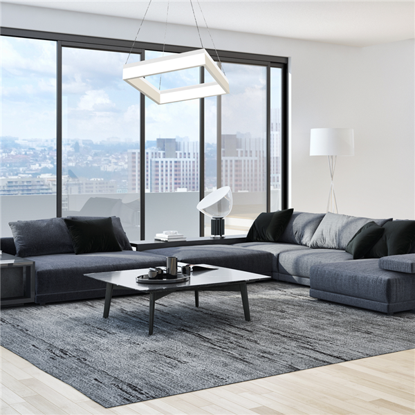 Lampa wisząca NERO WHITE 32W LED wys. 60-100cm | biała