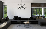 Cienka lampa nad stolik LASER BLACK I