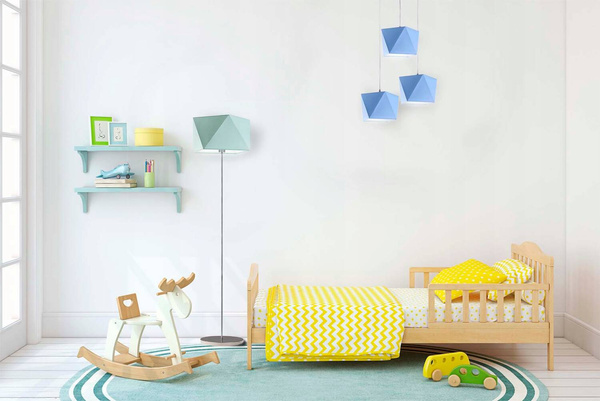 Lampa sufitowa do pokoju dziecięcego 3 punktowa miętowa Bajkowy Diamencik
