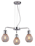 Lampa wisząca chrom druciany klosz 3x60W regulacja Gliva Candellux 33-58539