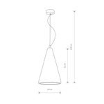 Zwis beton VOLCANO lampa betonowa