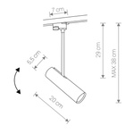 Lampa sufitowa PROFILE EYE SUPER C BLACK