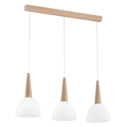 Lampa wisząca ALFA BERA DREWNIANA 3xE27 70cm | 62208
