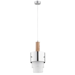 Lampa wisząca ALFA IRDA DREWNIANA 1xE27 18cm | 60967