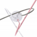 Lampa sufitowa do pokoju dziewczynki kolorowa Tęczowy Zawijas 3xE27 Led 