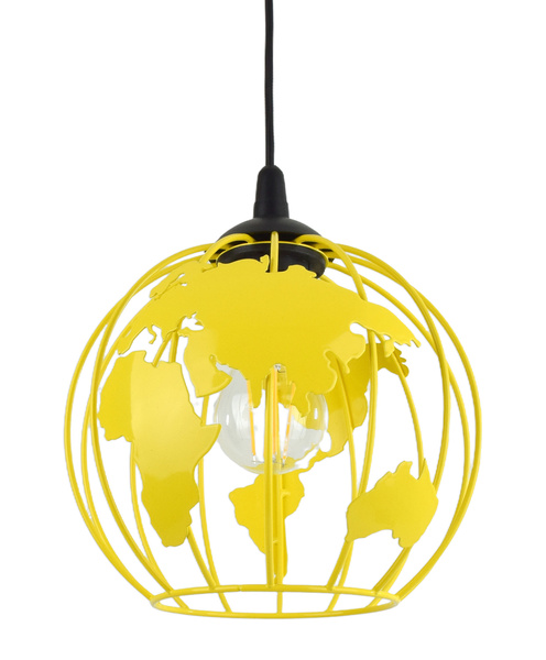 Lampa sufitowa do małego pokoju dziecięcego kolorowa Zakręcony Globus Mały 1