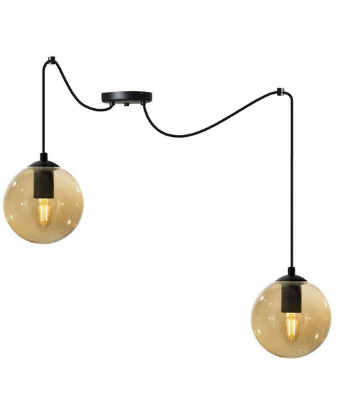 Nowoczesna lampa typu pająk szklane klosze kolory do wyboru