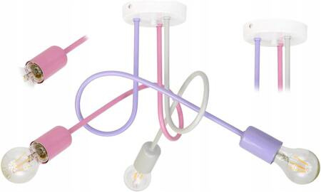 Lampa sufitowa dla dziecka pastelowa Mondo 3