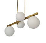 Lampa wisząca sufitowa mosiądz 4xG9 Kama 34-73426