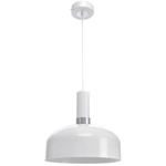 Nowoczesna lampa wisząca MALMO WHITE/CHROME 1xE27 MLP6202