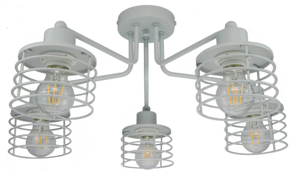 Lampa w stylu loft szara Koszyk 5