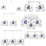 Lampa sufitowa do pokoju dziecięcego regulowane abażury z motywem misia Teddy 3xE27 Led