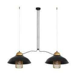 Industrialna lampa wisząca BJORN BLACK 2xE27 MLP4812