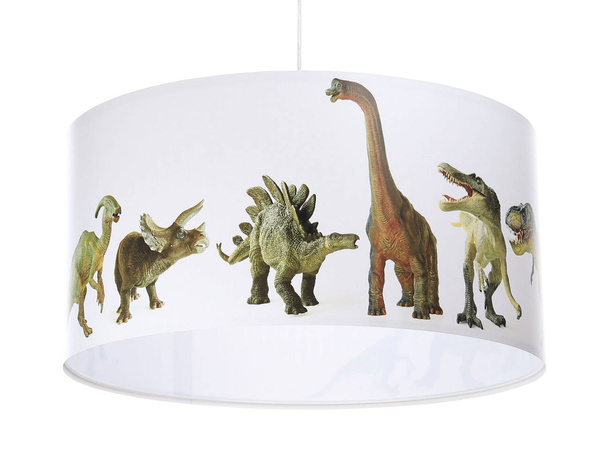 Lampa wisząca do pokoju chłopca i dziewczynki dinozaury średnica 50 cm