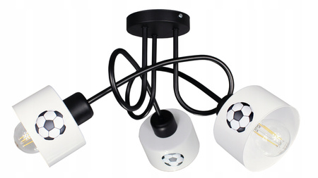 Lampa sufitowa do pokoju dziecka Piłkarski Kubeczek 3xE27 Led