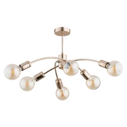 Lampa sufitowa ALFA RALPH ZŁOTA 6xE27 54cm | 63048