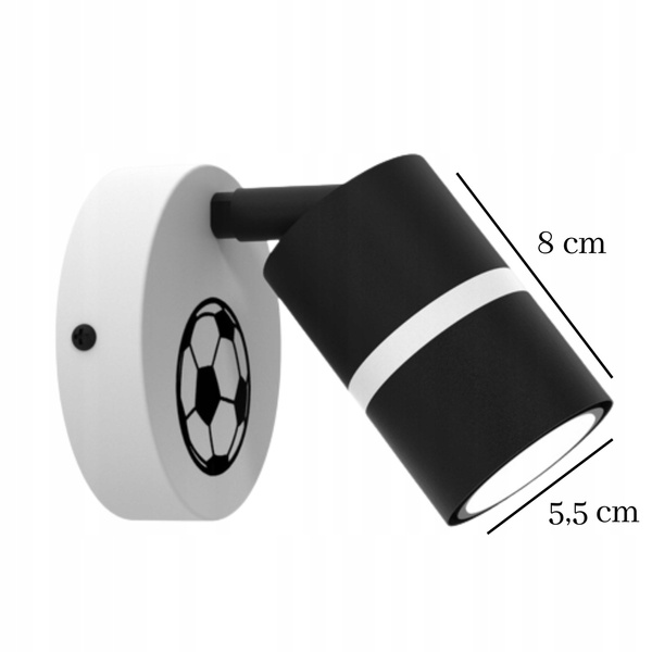 Lampa ścienna do pokoju dziewczynki z motywem kotka GU10